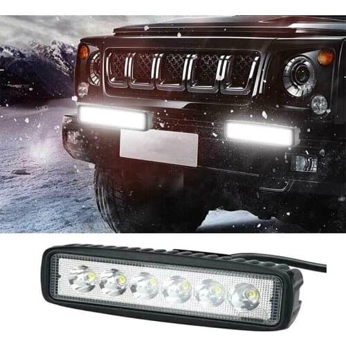 Hot sale 1Pcs 18w DRL LED Spot Flood Work Light Worklight 6000k led work lights 4WD UTE SUV Truck