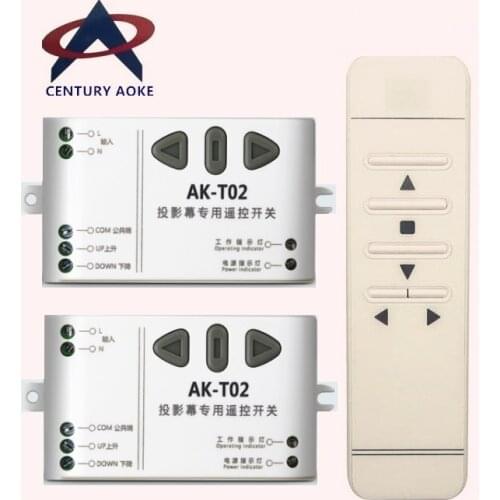 T02 AC 110V 220V motor garage door / projection screen / shutters Digital display intelligent RF Wireless Remote Control switch