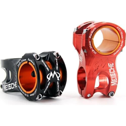 MEISCHE DH AM Enduro Stem MTB Bike Stem 0 Degree 35/50mm Length Mountain Bicycle Stem 28.6 steerer CNC For 35mm/31.8mm Handlebar