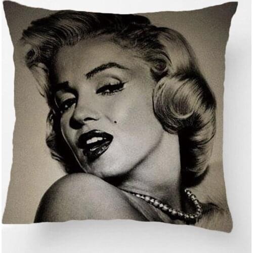 Blonde Beauty Printing Throw Pillowcase Decorative Pillowcases Monroe Cushion Covers Perfect Gift By Lvsure For Car Sofa Seat