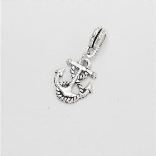 Wholesale Bulk Beads 12pcs Anchor Charms Pendants Suitable for Womens Necklace Bracelets Jewelry Making