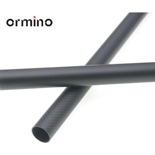 Ormino 2PCS 20mm Carbon Fiber Tube Quadcopter Hexacopter Frame arm Landing Gear Rc Drone kit Multicopter Diy 20X18X500mm tube