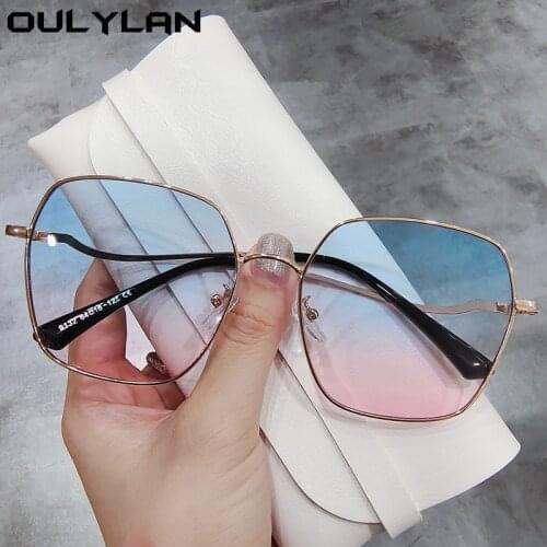 Женские солнцезащитные зеркальные очки Oulylan China At AliExpress