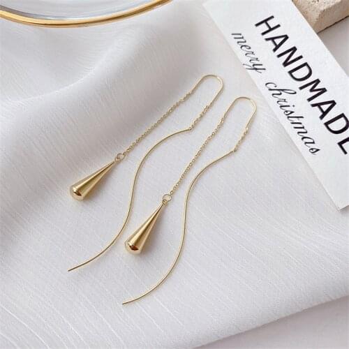 Luxury Long Tassels Hanging Drop Earrings For Women Crystal Big Dangle Earring Wedding Jewelry Statement pendientes 2021