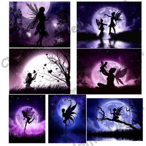 Fantasy Fairy Drill Resin Ribbon Mosaic 5D Diy Embroidery Diamond Painting 3D Cross Stitch Kit Sticker Room Decorations Crafts