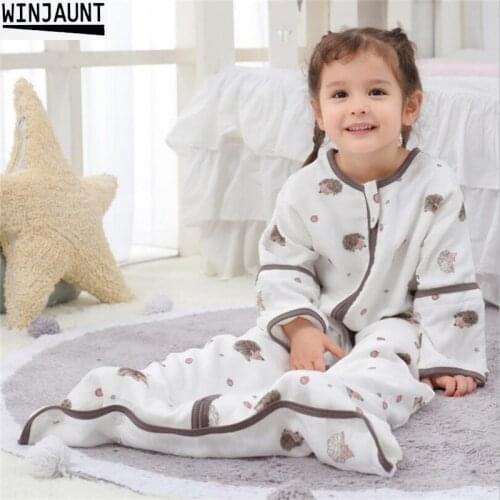 0-12 Years Cotton Babi infant Sleepsack Detachable Sleeve Boys Sleep Sack Girls Baby Kids Childrens Envelope Baby Sleeping Bags