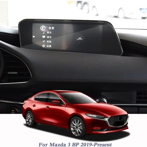 Car Styling GPS Navigation Screen Glass Protective Film Sticker For Mazda 3 BP 2019-Present Control of LCD Screen Accessories