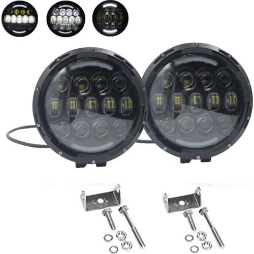 7 Inch LED High/Low Beam Work Light Off Road Fog Driving Light 105w Roof Bar Bumper Lights for Car Auto Motrocycle Boat