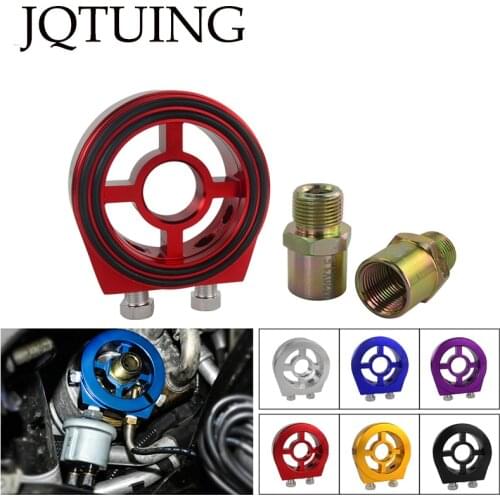 JQTUINIG M20*1.5 and 3/4-16 Universal Oil Filter Cooler Sandwich Plate Adapter/Oil Adapter/car meter