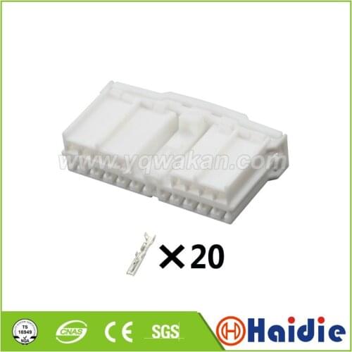 2sets 20pin electric auto plastic cable wire harness connector with pins 7123-8306