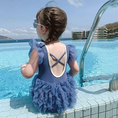 2021 Children Swimsuit Summer Baby Swimwear For Girls Toddler 2-10 Years Old Swimming Bademode Kinder