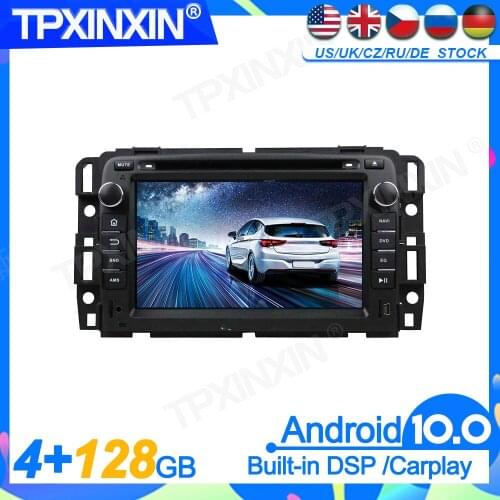 4+128G Android 10.0 For GMC Yukon Tahoe 2007-2012 Screen Radio Audio Stereo Head Unit Car Multimedia Player Car Accessories