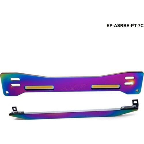 Aluminum Neochrome Rear Suspension Rear Subframe Brace+Lower Tie Bar For Mitsubishi Proton Wira Evo1-3 EP-ASRBE-PT-7C