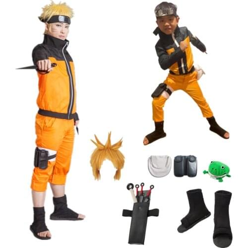 Anime cosplay Shippuden Uzumaki with wig Halloween Cosplay Costume comic cosplay Halloween costume