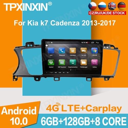 For KIA k7 Cadenza 2013-2017 Android 6+128G Car GPS Navigation Head unit Multimedia player Auto Radio Tape Recorder Touch screen