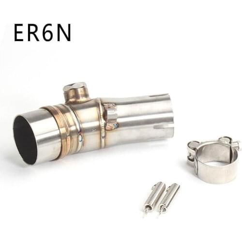 Free Shipping Middle Connect Pipe for Kawasaki ER6N Motorcycle Exhaust Pipe Muffler Escape Connecting Front Link Moto Pipe