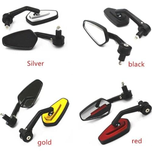 Universal Custom 7/8'' 22mm Rear View Side Mirrors Handle Bar End Motocycle Old School Scooter Offroad Cruiser Chopper