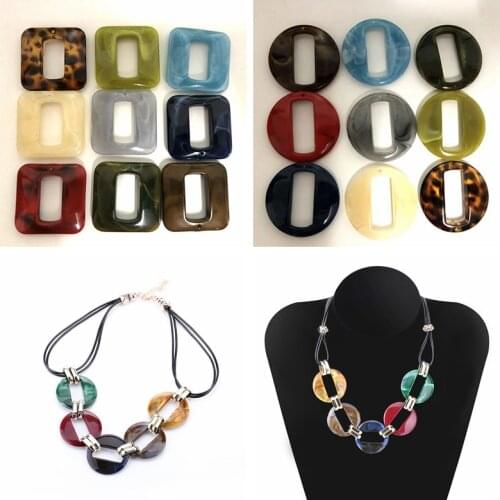 20pcs/lot Acrylic Necklace Strands Parts Linked Bag Chains Accessories Women Jewelry DIY Parts Glasses Chains Components N082-83