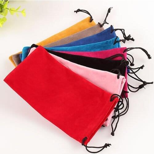 Eyeglasses Pouch Eyewear Cases Bags Material Drawstring Sunglass Bag in Velvet Very Soft Cover Portable Container Pouch Bag