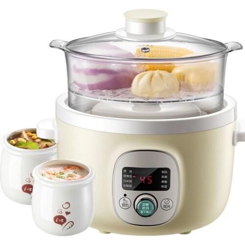 1.8L Large capacity electric cooker ceramic stew home automatic soup porridge mini health electric slow cooker