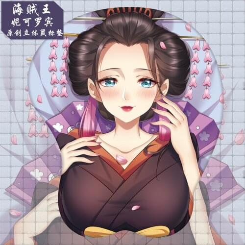 HOT Anime ONE PIECE Nico·Robin Miss·Allsunday Cosplay 3D Soft Chest Gel Game Play Mat Mousepad PC Office Wrist Rest Rubber Pad