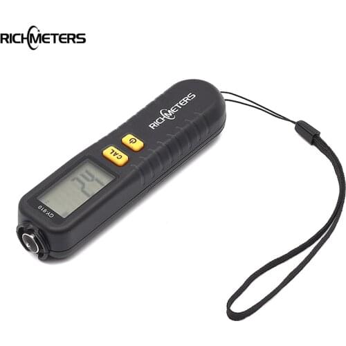 GY910 Digital Coating Thickness Gauge 1 micron/0-1300 Car Paint Film Thickness Tester Meter Measuring FE/NFE Russian Manual