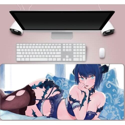 Gaming Mouse Pad Gamer Accessories Xxl Big Mouse Pad Gamer Mouse Keyboard Computer Peripheral Office Mouse Pad Anime Sexy