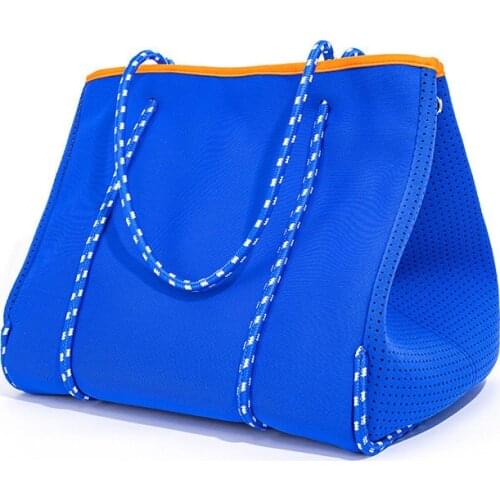 Air Permeable Perforated Neoprene Beach Stuffed Bag Set Large Capacity Lady One-shoulder Totebag