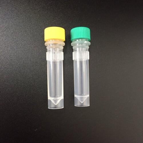 500pcs/lot High quality 1.5ml Cryovial Centrifuge tube Cryogenic Vials with washer test tube free shipping