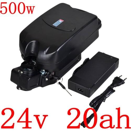 EU US No Tax 24V Lithium Battery 24V 20AH 500W Electric Bike Battery 500W 24Volt Ebike Battery with 20A BMS + 29.4V 3A Charger