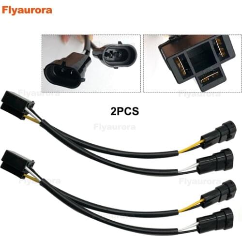 Motorcycle Accessories Dual Beam Headlight Splitter Harness Adapter H4 Splitter Harness H4 to H9 / H11 for Road King 2017-2018