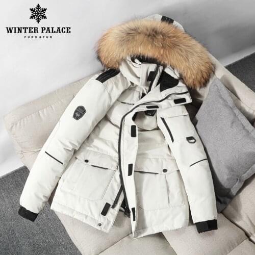 WINTER PALACE 2020 autumn and winter new mens hooded casual down jacket thick and warm mens winter clothing 5858