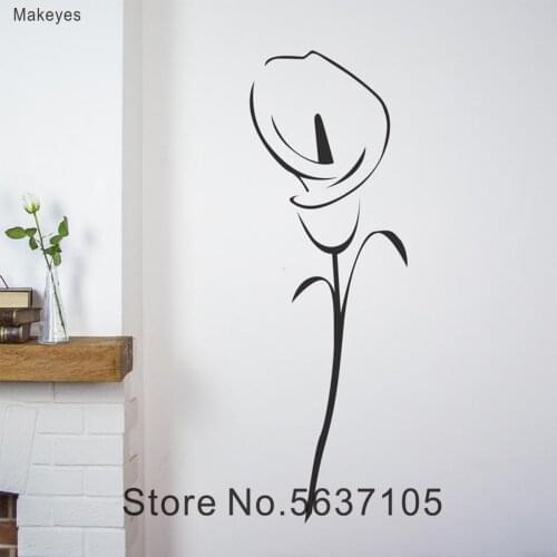 Makeyes Flower Rose Wall Stickers Home Livingroom Roses Beautiful Wall Decals House Wall Decoration Vinyl Wallpaper Art Q122