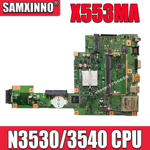 NEW X553MA Laptop motherboard REV2.0 N3530/3540 CPU For Asus X553MA x503m f553ma f553m Test mainboard X553MA motherboard test ok
