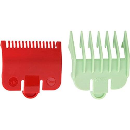 Professional Colorful Hair Clipper Combs Guides Replacement Guards Set Clipper Attachment Guide Comb Grooming Set