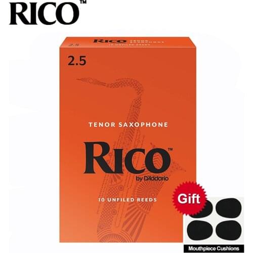 RICO Derppde Tenor Bb Sax Reeds Strength 2.5#, 3.0# Orange Box of 10