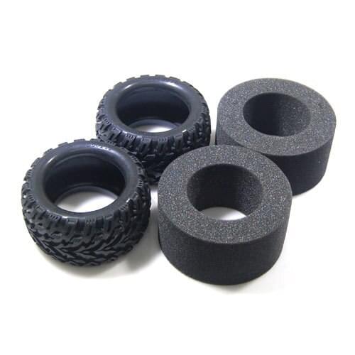 TYRE and INNER SPONG - BISON - VKAR RC CAR PARTS ET1028