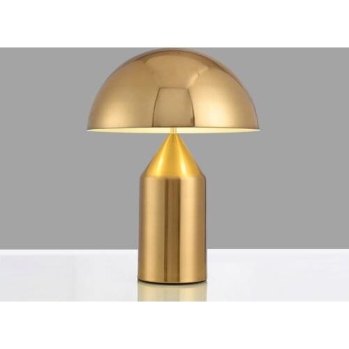 Nordic table lamp creative simple modern study personality mushroom warm light luxury table lamp home bedroom bedside lamps