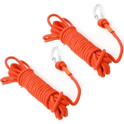 30M Climbing Cord Drowning Rescue Rope Outdoor Climbing Rope Mountaineering Buckle Safety Rope Floating Rope Life Saving Tools