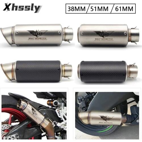 Universal Motorcycle Exhaust Pipe Muffler Escape Moto For HONDA Cb500X Xr400 Dax Vlx Africa Twin Crf1000L Zoomer Grom Msx125