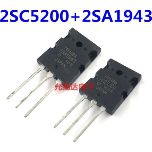 2PCS/4PCS New 2SA1943 2SC5200 A1943 C5200 High-Power Audio Amplifier Pair Tube