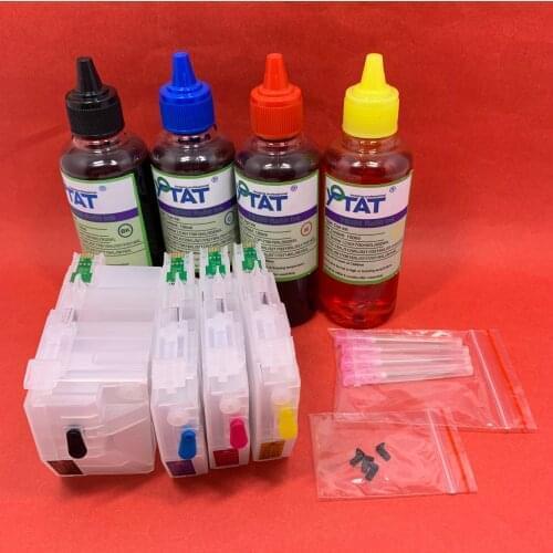YOTAT 4*100ml Dye ink Refillable ink cartridge LC3029 LC3029XL for Brother MFC-J5830DW MFC-J5830DW XL MFC-J5930DW MFC-J6535DW