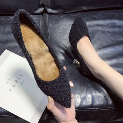 Autumn winter plus velvet womens high heels Womens Shoes High Heels Elegant Party Pumps Fashion Sexy Heels W32-27