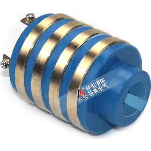 4-way collector ring 360 Rotating untwisted conductive copper ring multi-ring loop conductive slip ring principle