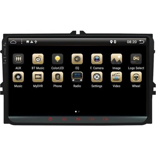 9" Android 10.0 Car Radio For VW 2 Din universal 2+32GB Ultra-thin Car Multimedia Player Audio 4 Core Android 9.0 Stereo