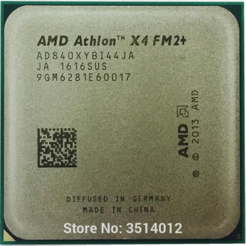 AMD Athlon X4 840 3.1 GHz Quad-Core CPU Processor AD840XYBI44JA Socket FM2