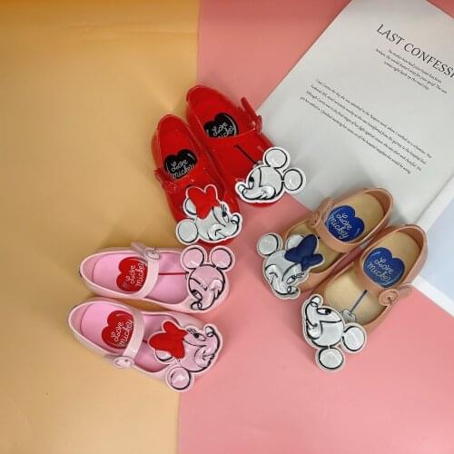 Disney childrens cartoon Minnie Mickey non-slip soft-soled sandals home shoes beach shoes summer sandals