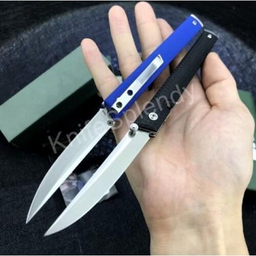 CR KT 7096 Pocket Folding Knife 5CR15MOV Blade ABS+Steel Handle Tactical Rescue Hunting Fishing EDC Survival Tool Knives