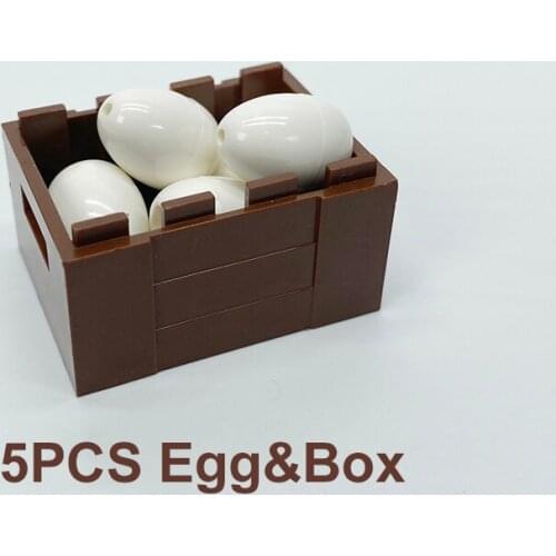 Eggs &Container Box Building Blocks Compatible Major Brand Kids Assembled Toys 30150 Early Learning MOC Handmade Design