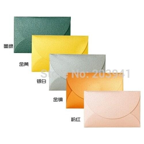 100pcs/lot Kawaii Romantic Style Mini Kraft Paper Window Envelopes wedding invitation envelope gift envelope Free Shipping